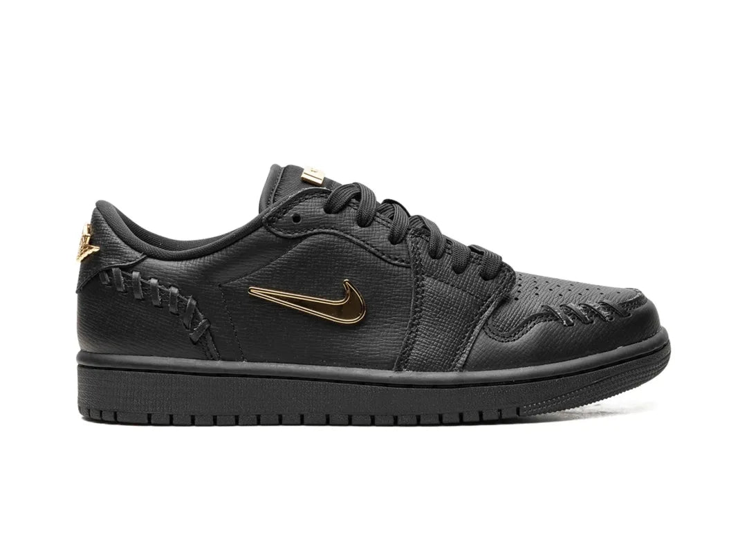 Jordan 1 Low Method of Make Black Metallic Gold (Women's)