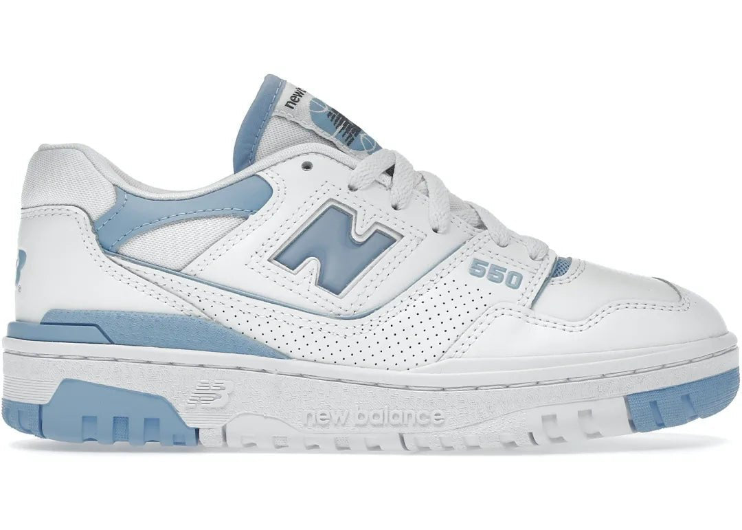 New Balance 550 UNC White Dusk Blue - PLUGSNEAKRS