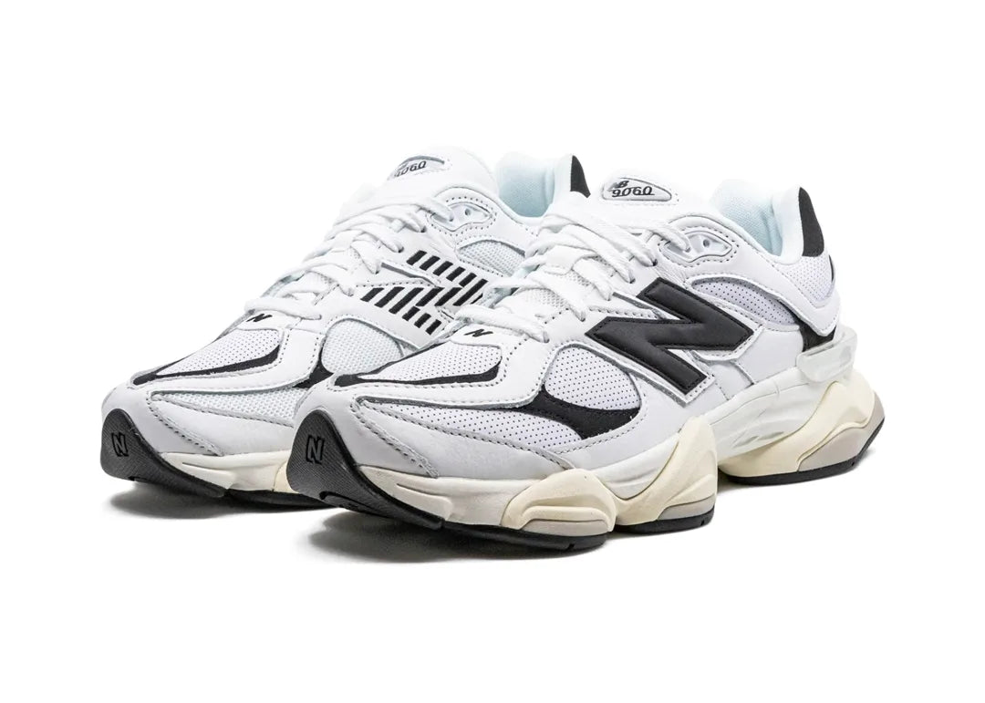 New Balance 9060 White Black - PLUGSNEAKRS