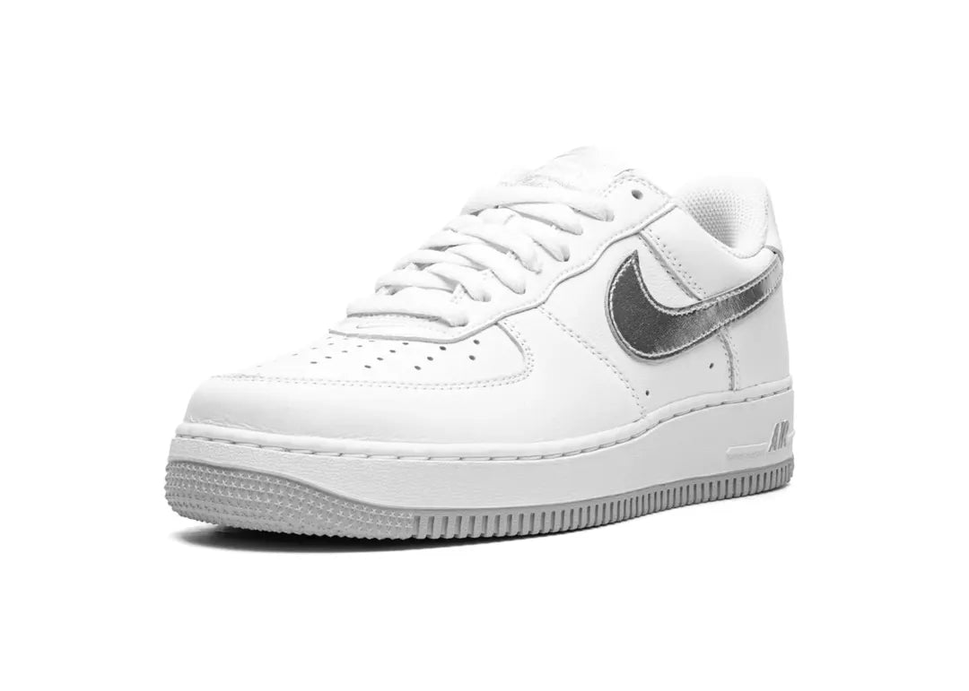 Nike Air Force 1 '07 Low Color of the Month White Metallic Silver - PLUGSNEAKRS