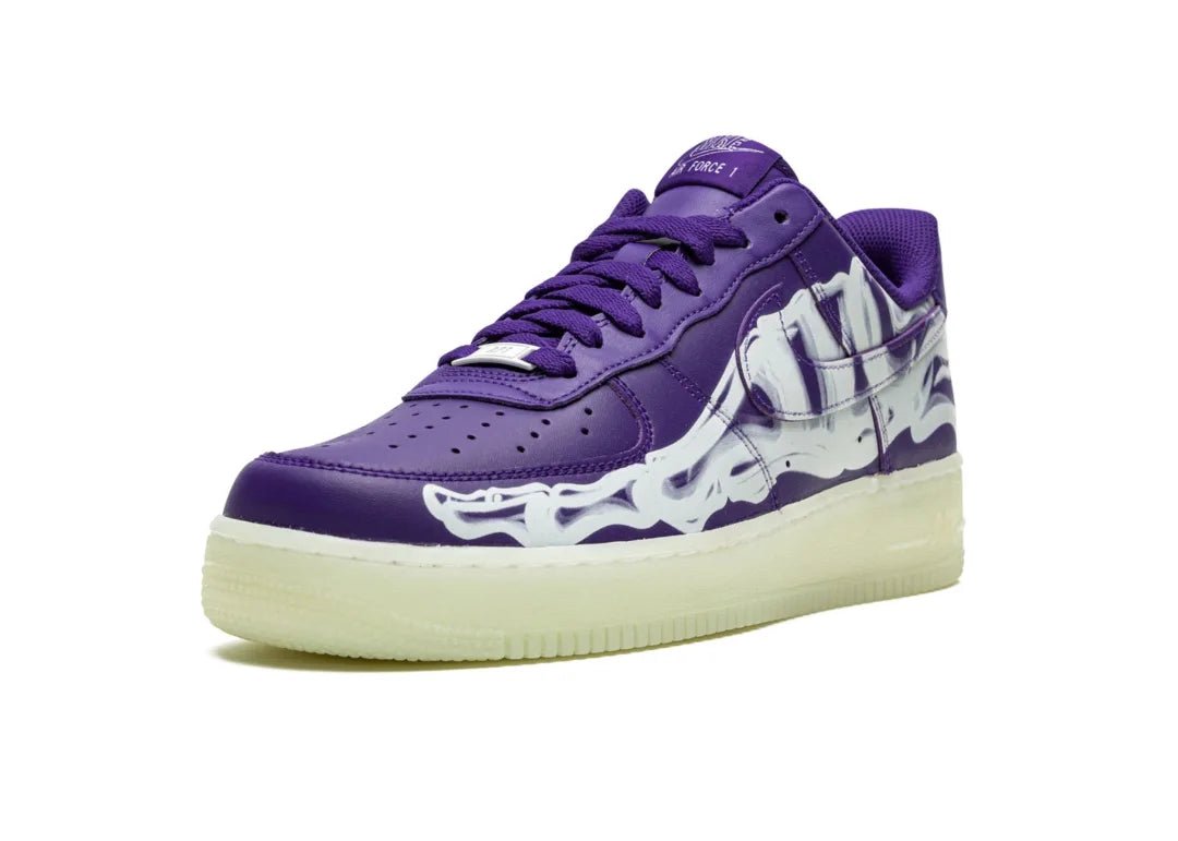 Nike Air Force 1 Low '07 QS Purple Skeleton Halloween - PLUGSNEAKRS