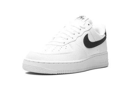 Nike Air Force 1 Low '07 White Black Pebbled Leather - PLUGSNEAKRS