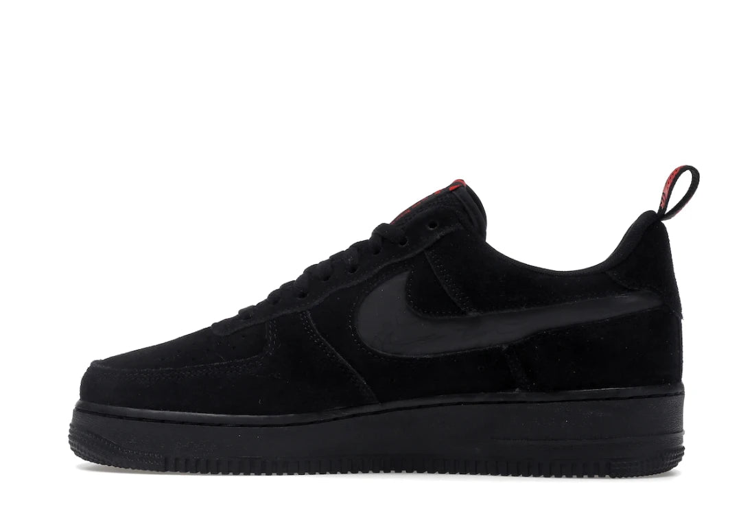 Nike Air Force 1 Low Multi-Swoosh Black Crimson - PLUGSNEAKRS