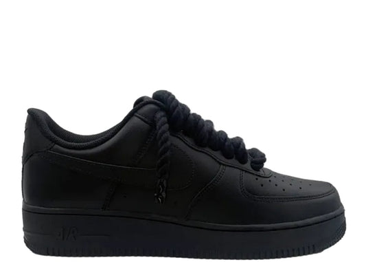 Nike Air Force 1 Rope Laces Black - PLUGSNEAKRS