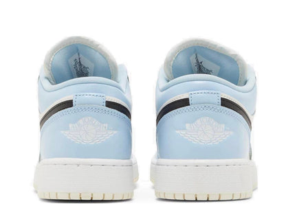 Nike Air Jordan 1 Low Ice Blue Black (GS) - PLUGSNEAKRS