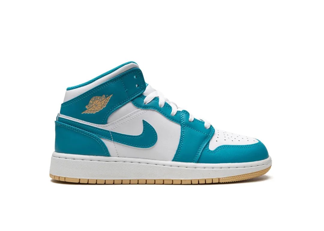 Nike Air Jordan 1 Mid Aquatone (GS) - PLUGSNEAKRS