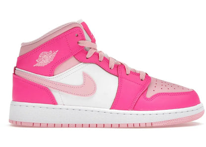 Nike Air Jordan 1 Mid Fierce Pink (GS) - PLUGSNEAKRS