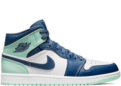 Nike Air Jordan 1 Mid Mystic Navy Mint Foam - PLUGSNEAKRS