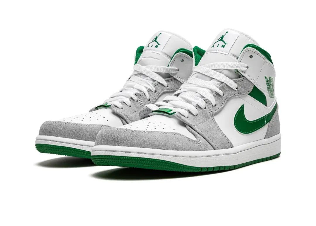 Nike Air Jordan 1 Mid SE Grey Green - PLUGSNEAKRS