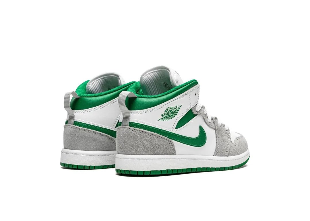 Nike Air Jordan 1 Mid SE White Pine Green Smoke Grey (PS) - PLUGSNEAKRS