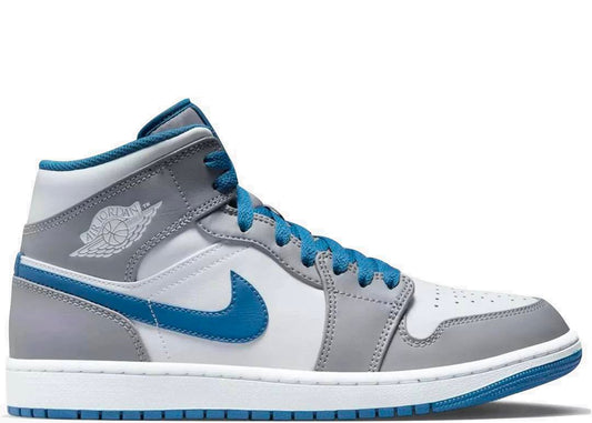 Nike Air Jordan 1 Mid True Blue - PLUGSNEAKRS