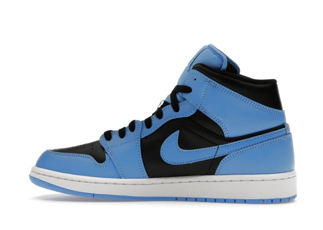 Nike Air Jordan 1 Mid University Blue Black - PLUGSNEAKRS