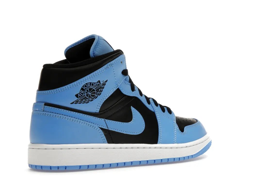 Nike Air Jordan 1 Mid University Blue Black - PLUGSNEAKRS