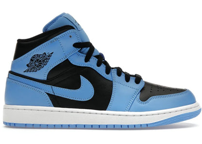 Nike Air Jordan 1 Mid University Blue Black - PLUGSNEAKRS