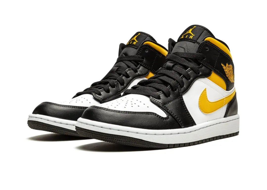 Nike Air Jordan 1 Mid White Pollen Black - PLUGSNEAKRS