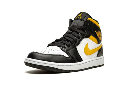 Nike Air Jordan 1 Mid White Pollen Black - PLUGSNEAKRS